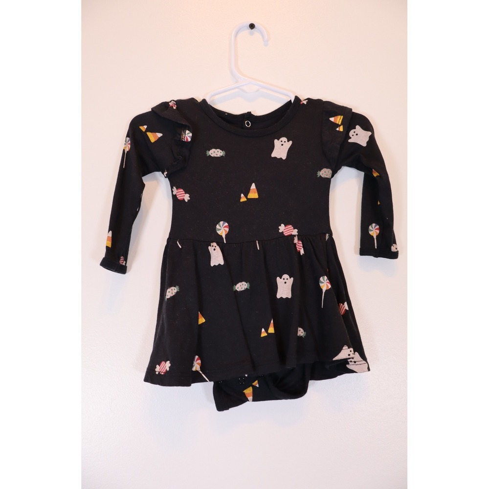 Kyte Baby Halloween Candy Ghost Twirl Bodysuit Baby 3-6 Months